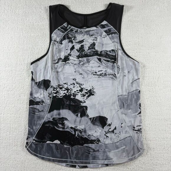 Lululemon Athletica Sculpt Tank in Biggie Pigment Wave White Black - Women’s US - Picture 1 of 6